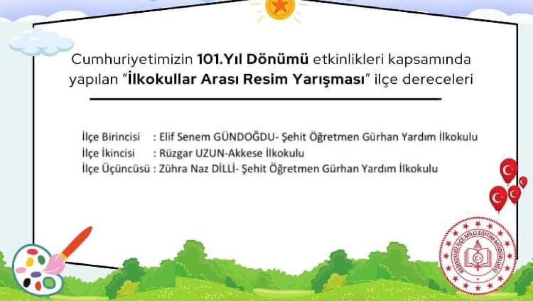 İlkokullar Arası Resim Yarışması 